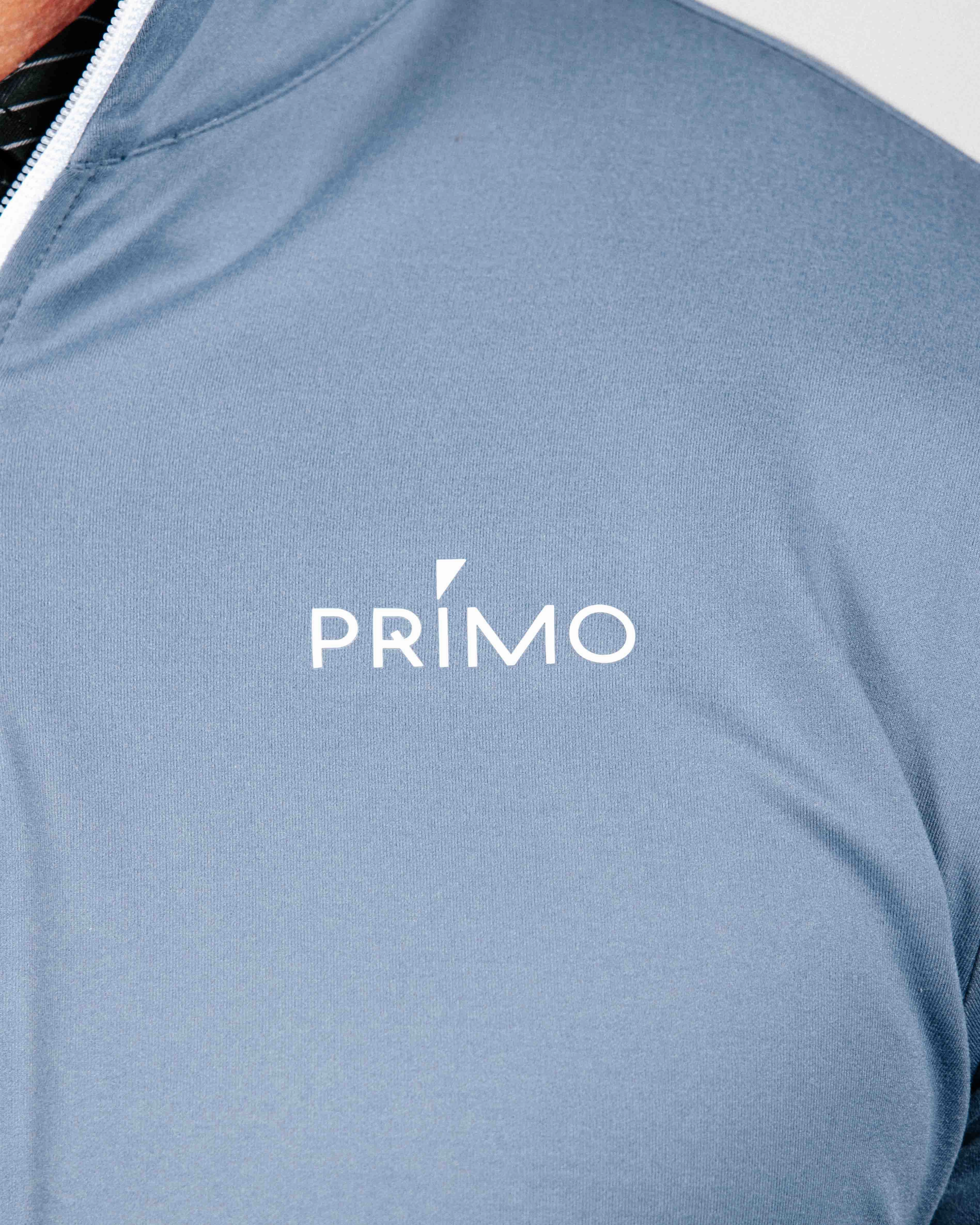 EcoCertified Material Dusty Blue Classic Quarter Zip