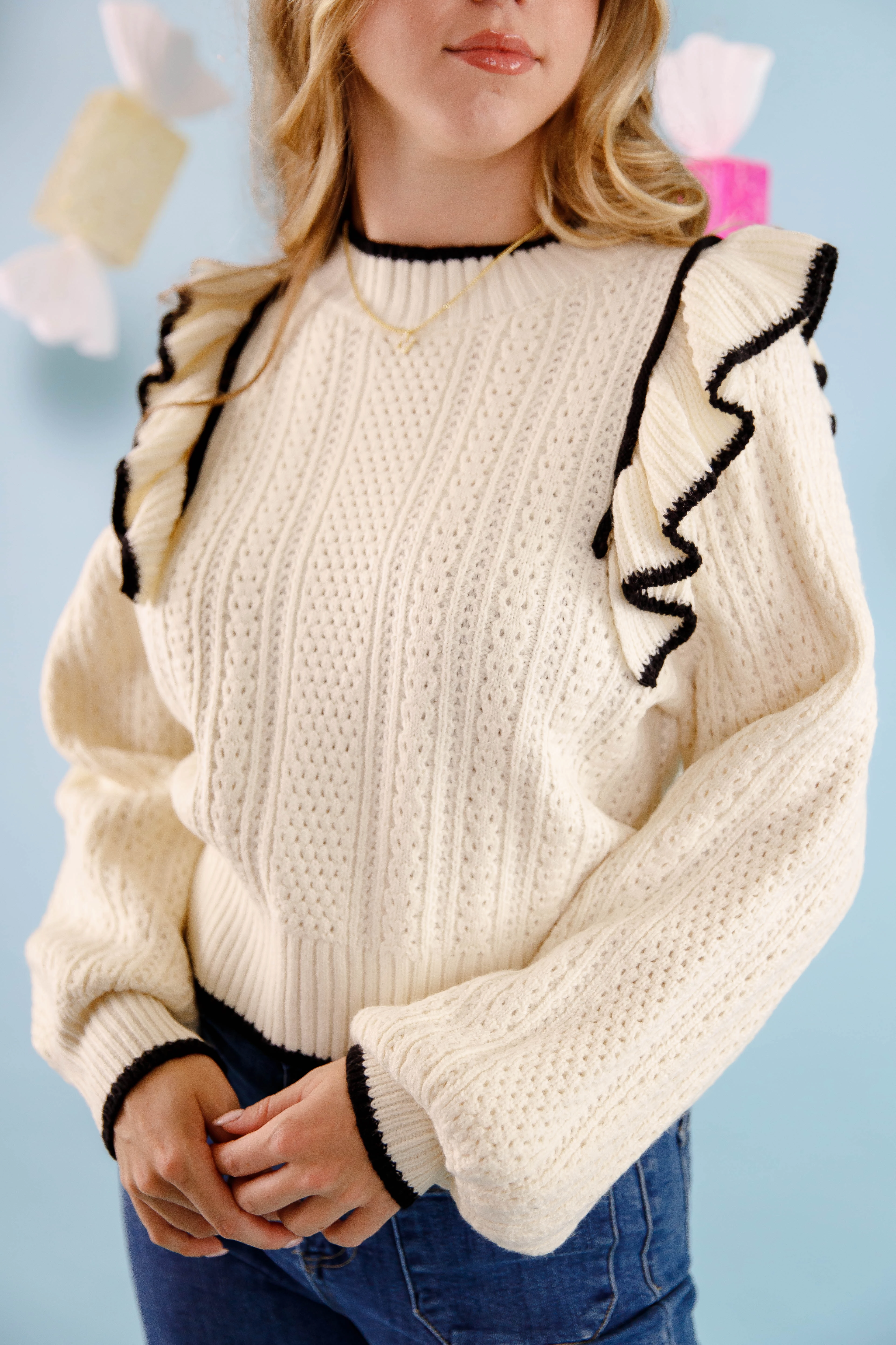 Breathable Lining Blissful Strolls Sweater