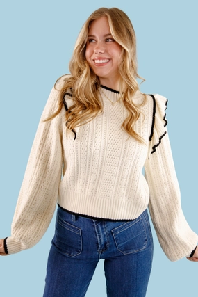 Blissful Strolls Sweater Basic Long Sleeve