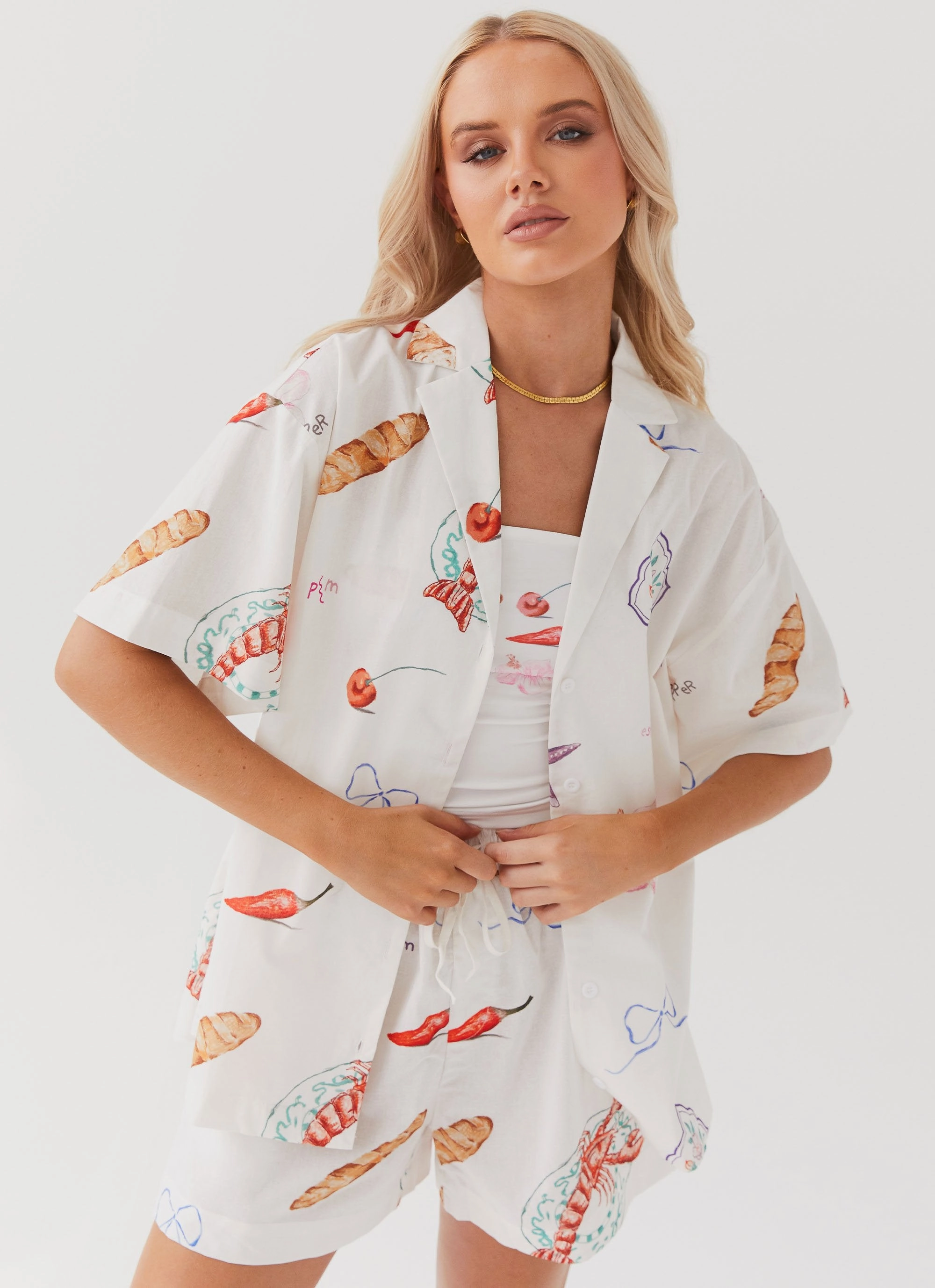 Compact TravelFriendly Design Sweet Relief Oversized Linen Shirt - Banchetto