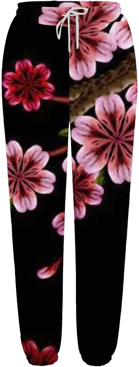 LCMTWX Baggy Sweatpants Joggers Pants Workout High Waisted Yoga Pants with Pockets Womens Black Jogger Pants Black Jogger