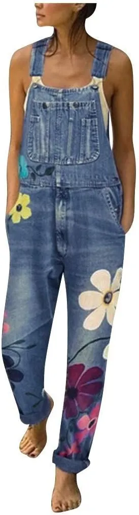 LCMTWX Skinny Jeans for Women Denim Bib Women's Fashion Bib Rompers Pants Women's Jeans Stretchy Raw Hem High Rise Jeans