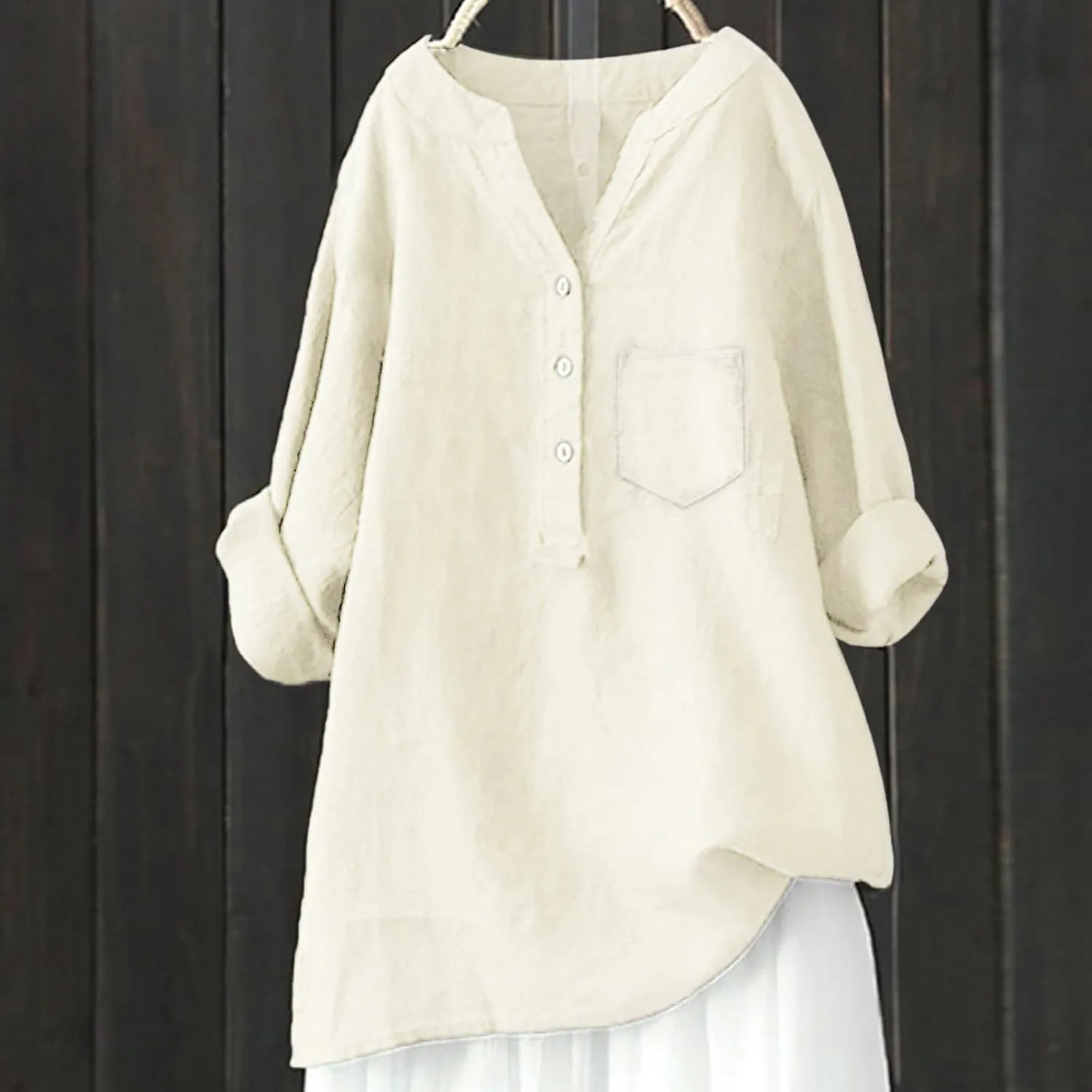 LCMTWX Womens Button Down Shirt Womens Linen Button Down Shirts Cotton Long Sleeved Blouse Blouses Dress