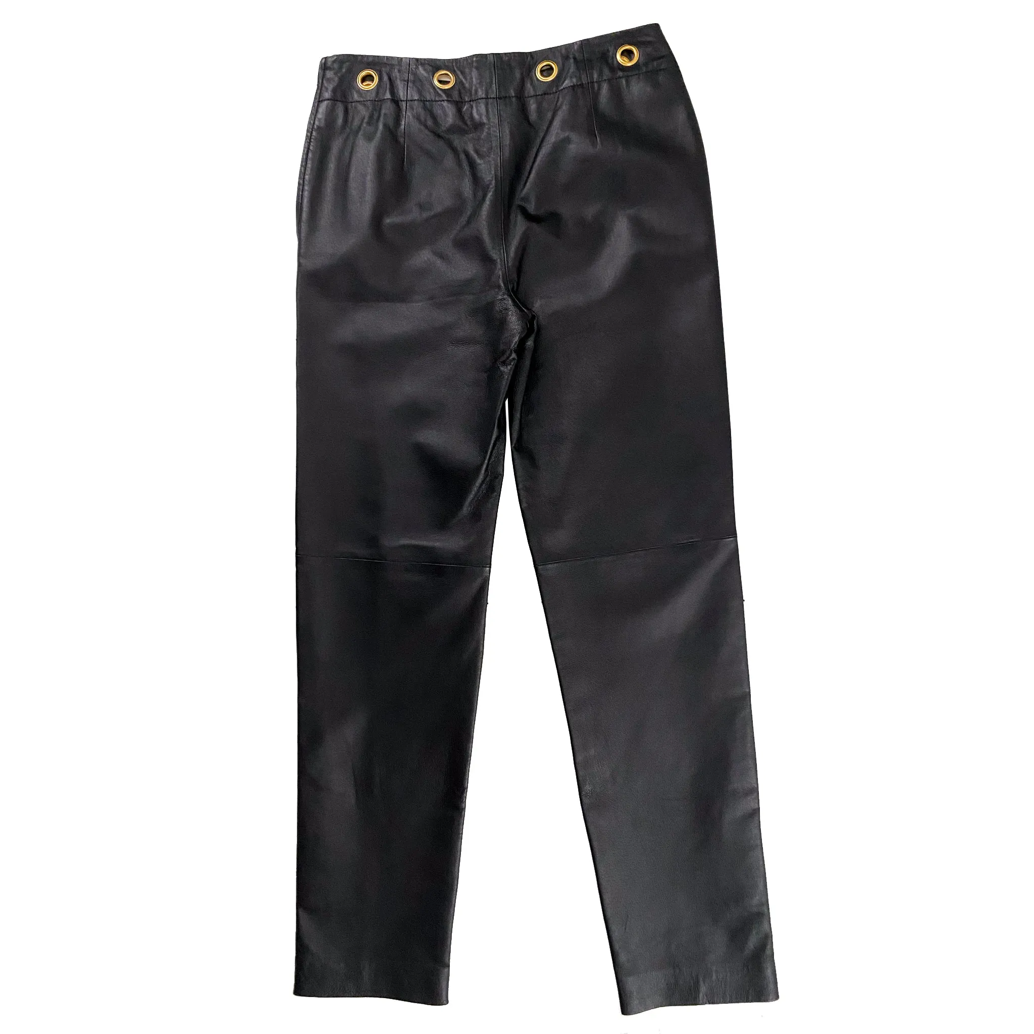 Leather Grommet Pants (M)