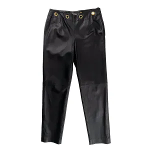 Leather Grommet Pants (M)