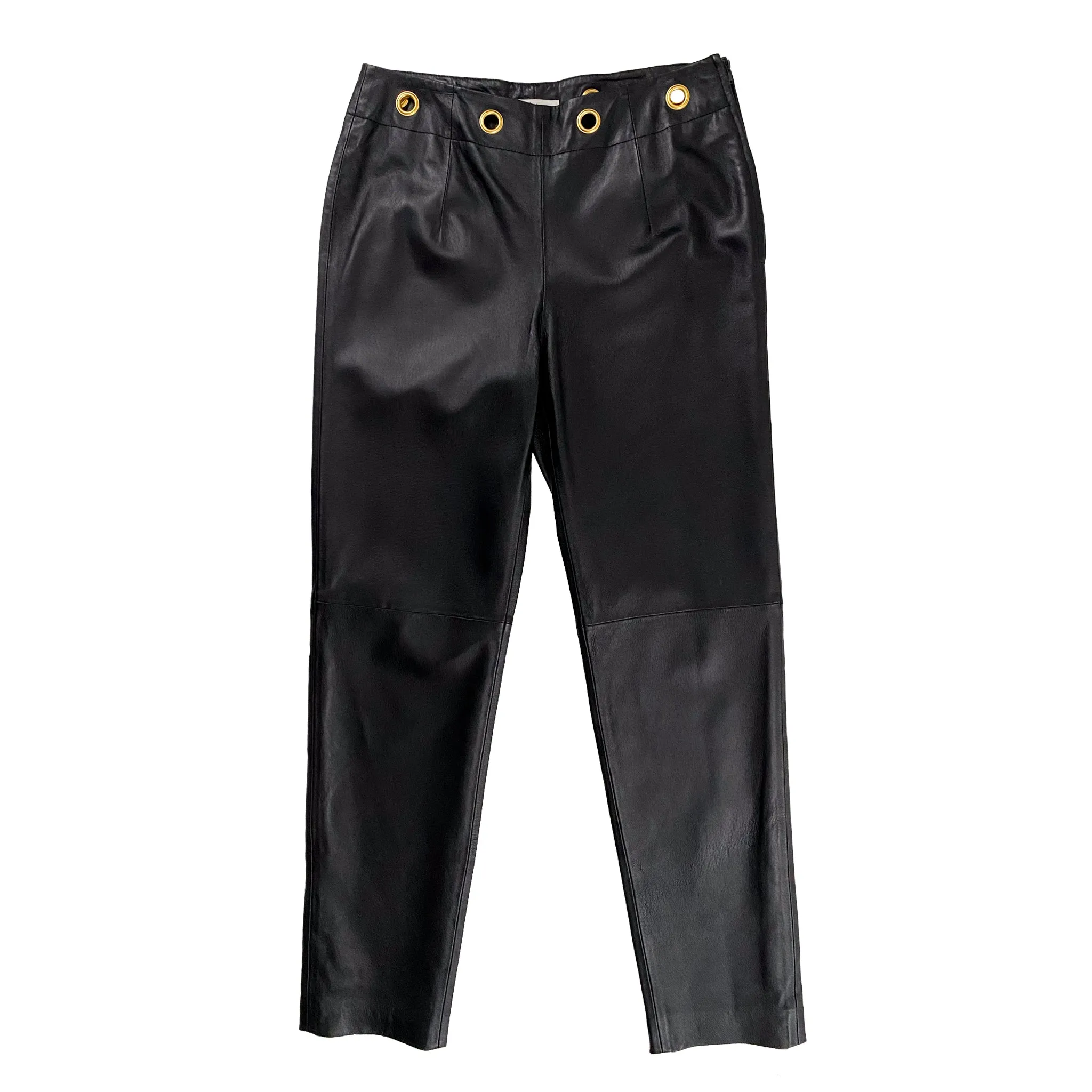 Leather Grommet Pants (M)