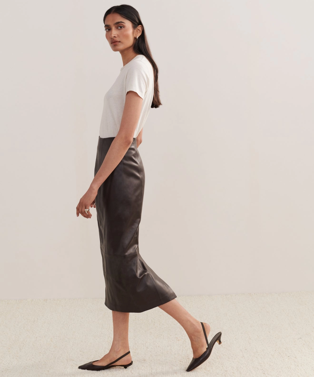Leather Sienna Skirt Walk Friendly