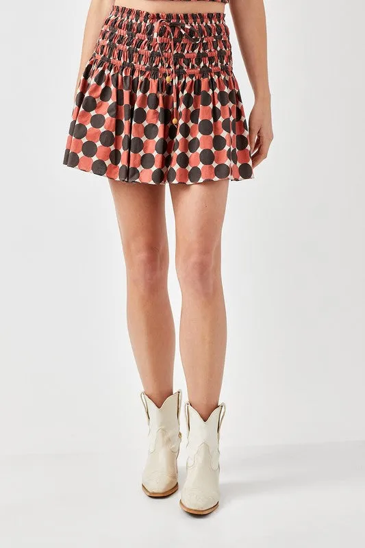 Leigh Printed Ruffled Skorts