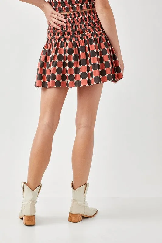 Leigh Printed Ruffled Skorts