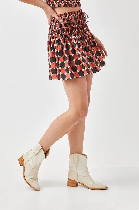 Leigh Printed Ruffled Skorts