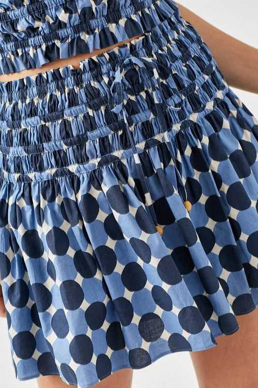 Leigh Printed Ruffled Skorts