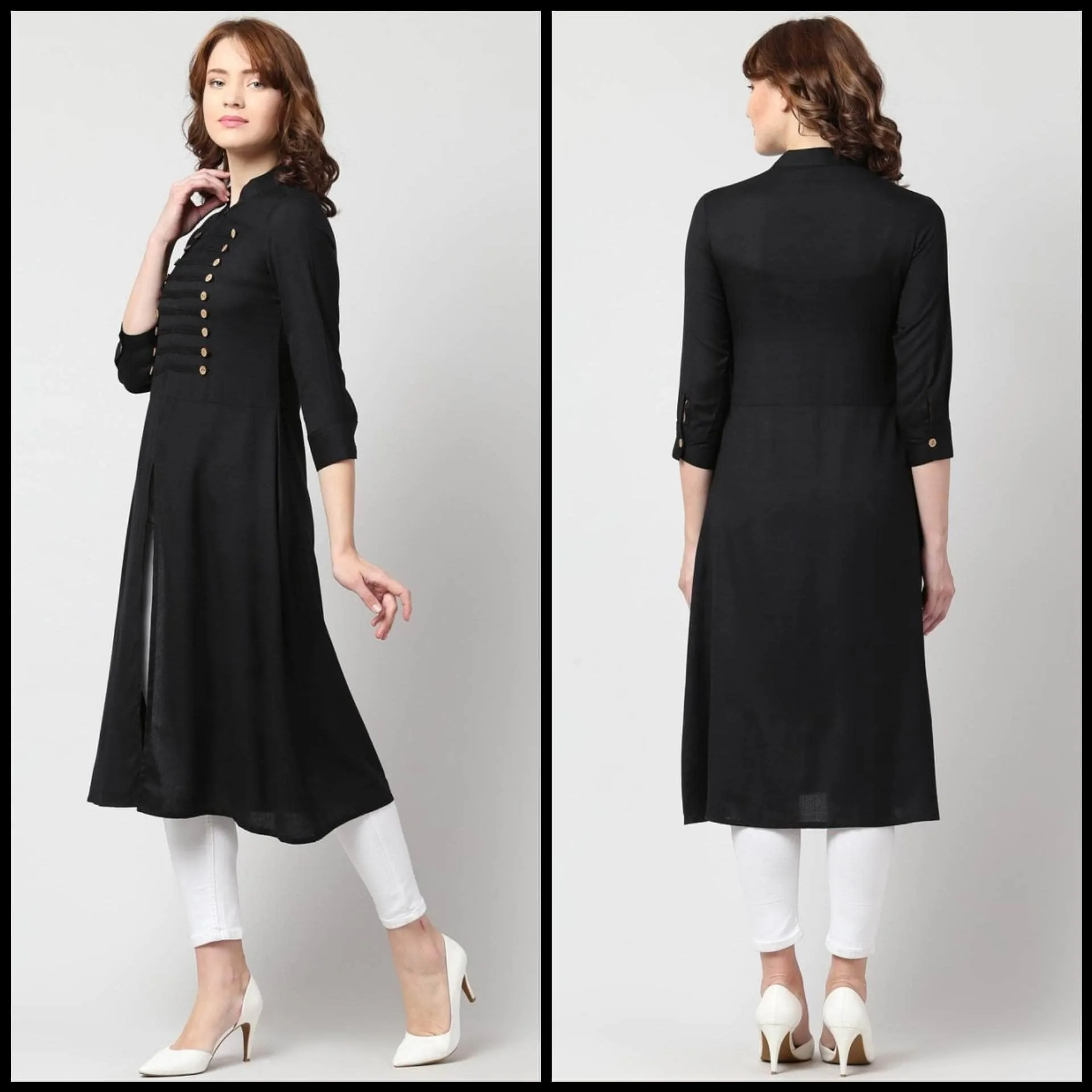 Lemon Tart Clothing LTK143 Pintuck Detail Stitched Kurti