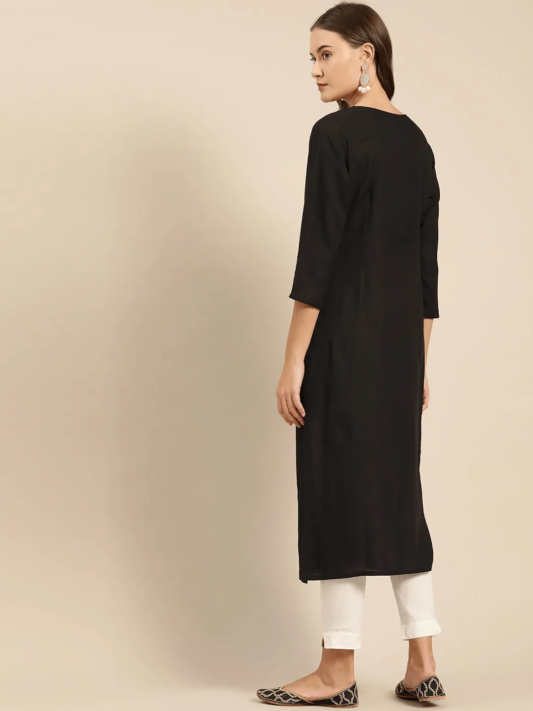 Lemon Tart Clothing LTK61 Pintuck Detail Kurti - Black