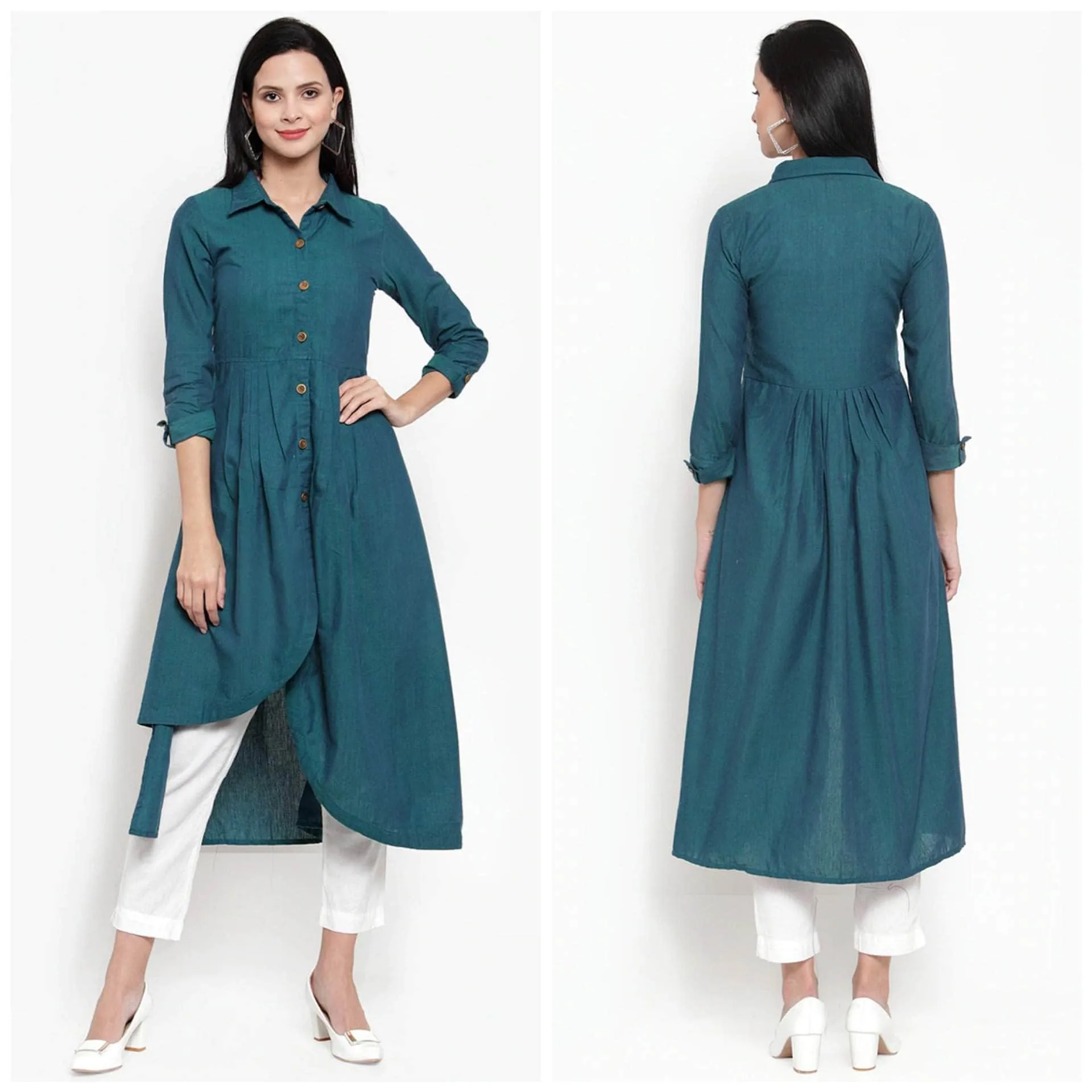 Lemon Tart Clothing LTK96 Button Detail Stitched Kurti