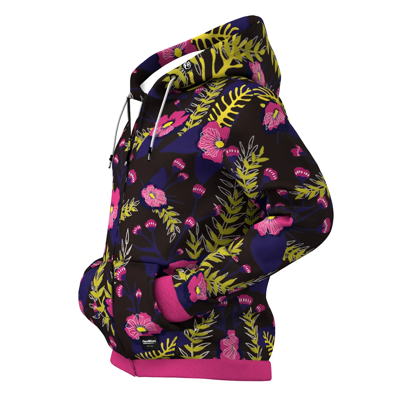Lenten Rose Zip Up Hoodie