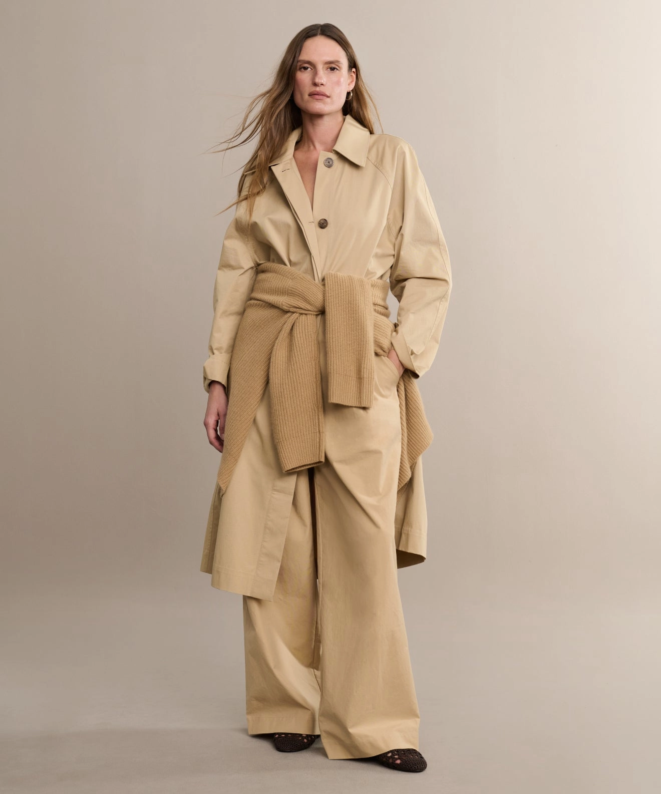 HighCollarDesign Cozy Fit Leo Trench Coat