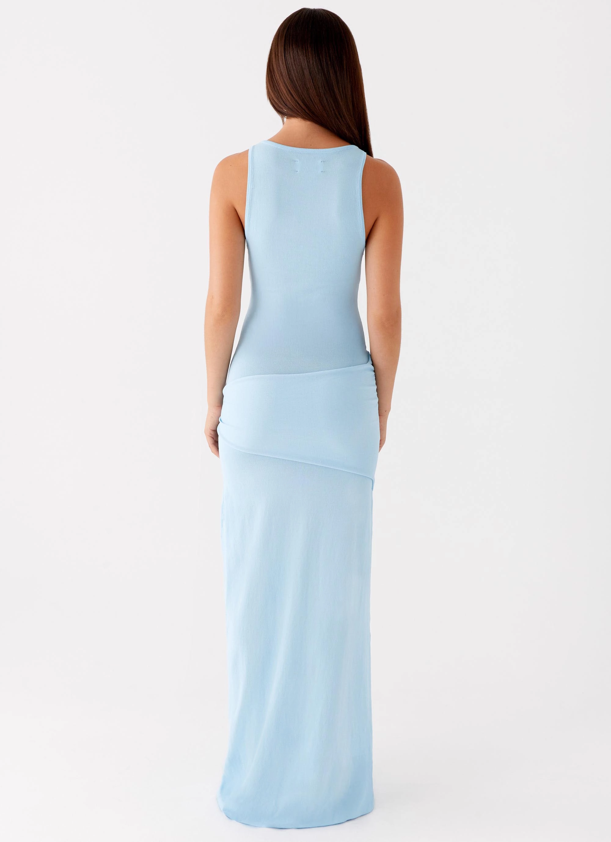 Bold-Color Leona Maxi Dress - Turquoise