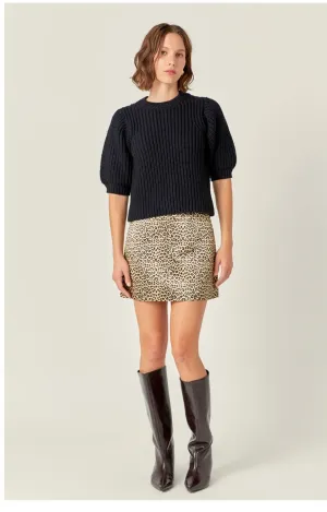 Leopard Mini Skirt