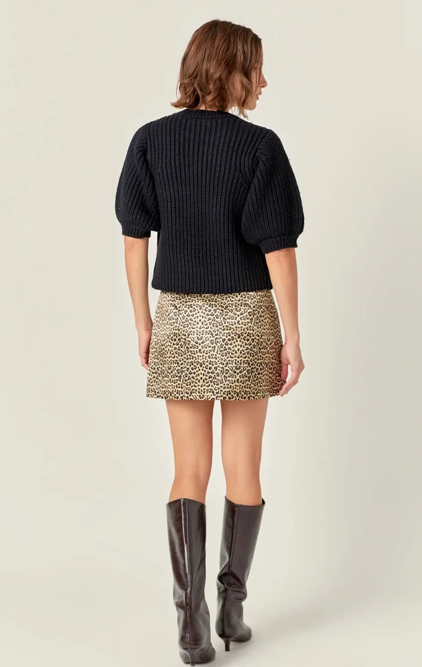 Leopard Mini Skirt