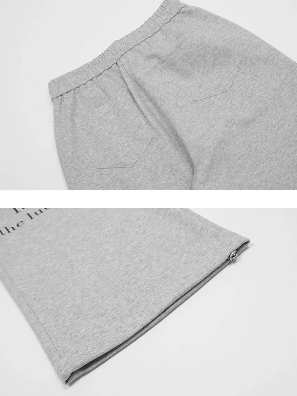 Lettering Print Straight-leg Sweatpants