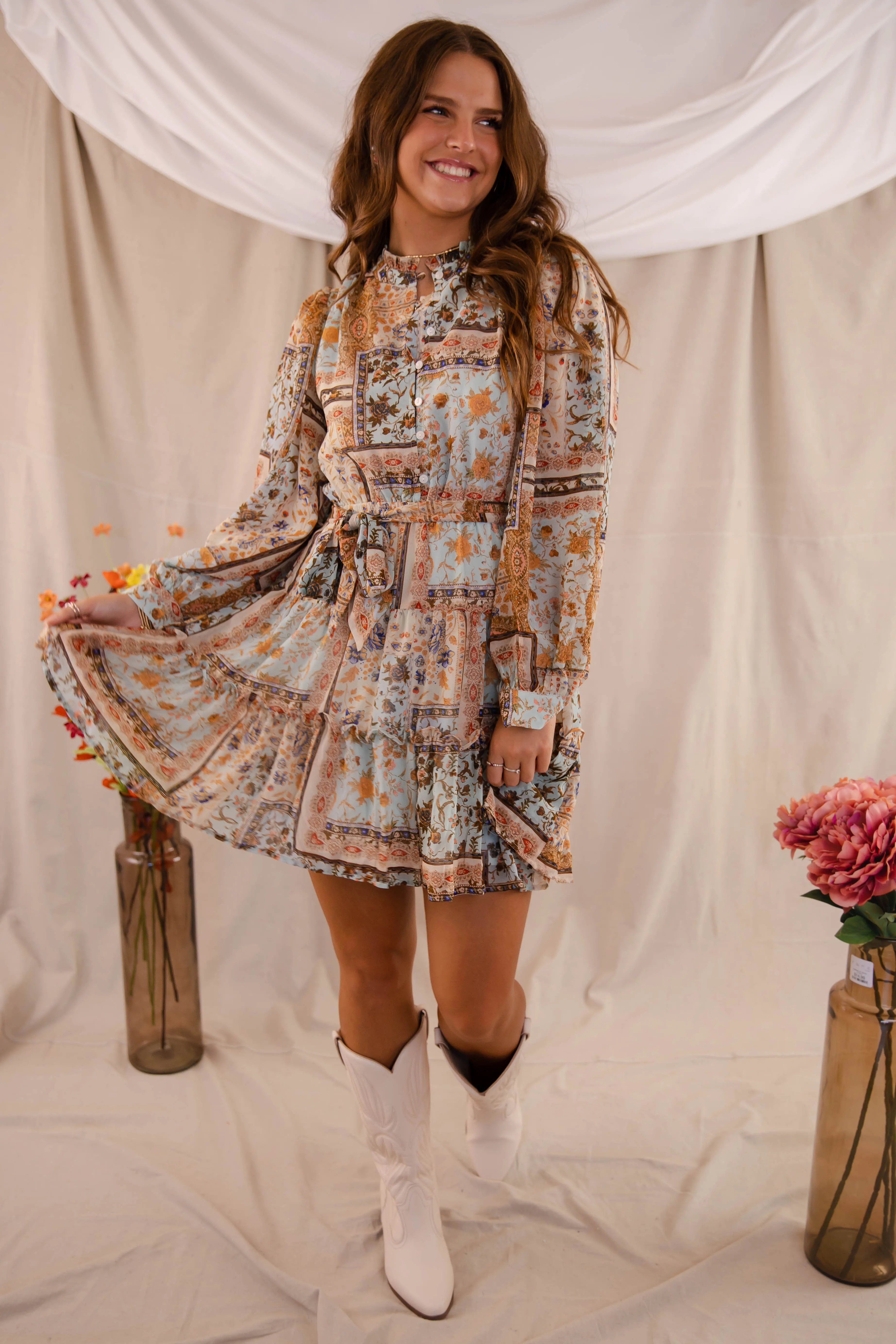 Playful design piece Night Vibes Life Is A Journey Dress