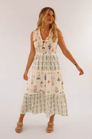Walk The Estate Grounds Midi Dress Simple Elegance