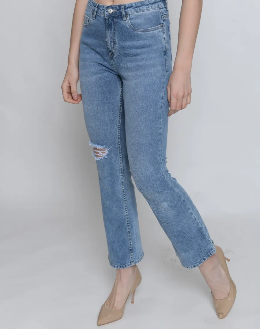 Light Blue Ripped Jeans