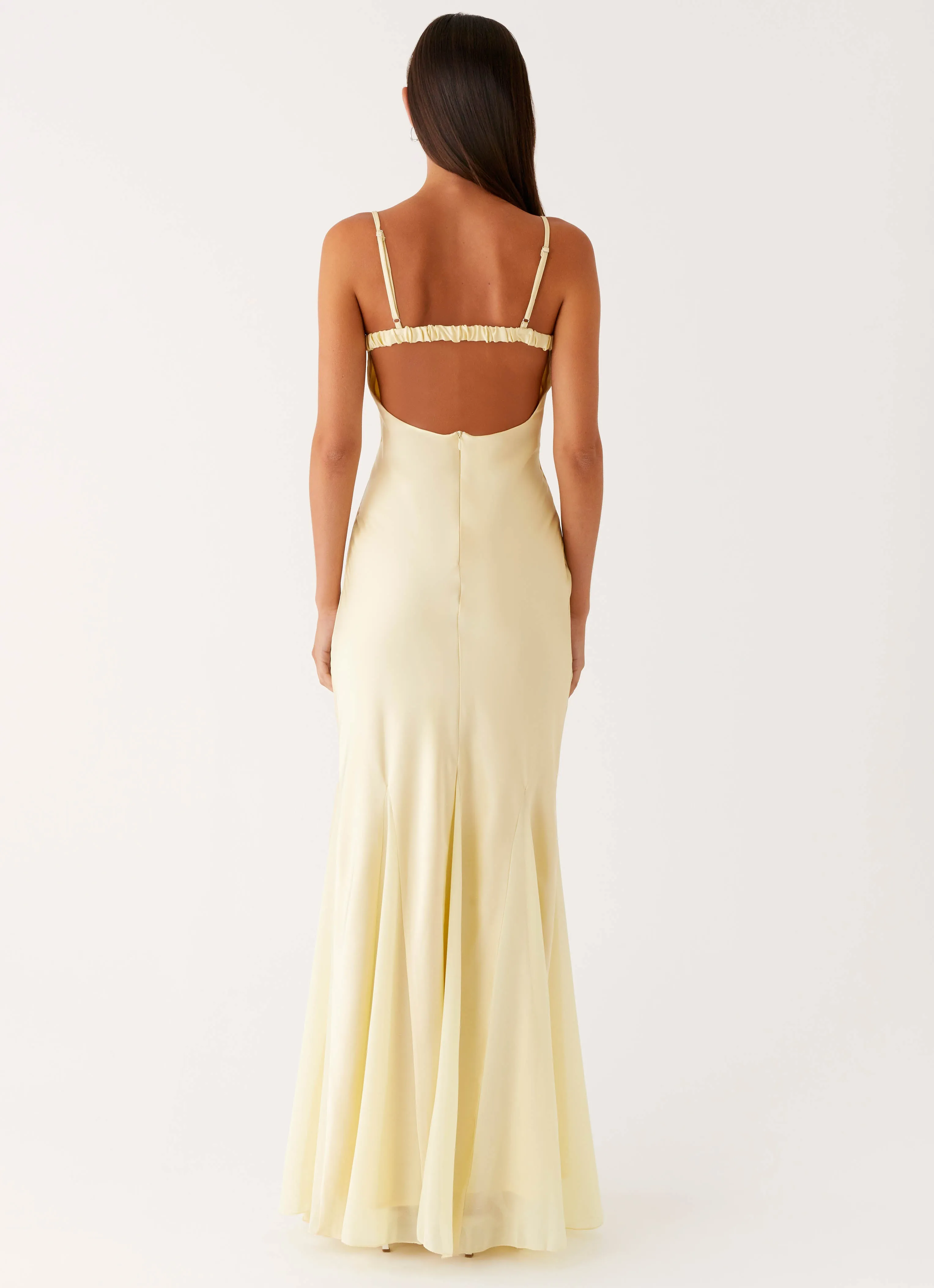 Chill Edge Sleek and Simple Ravello Maxi Dress - Sunny Yellow