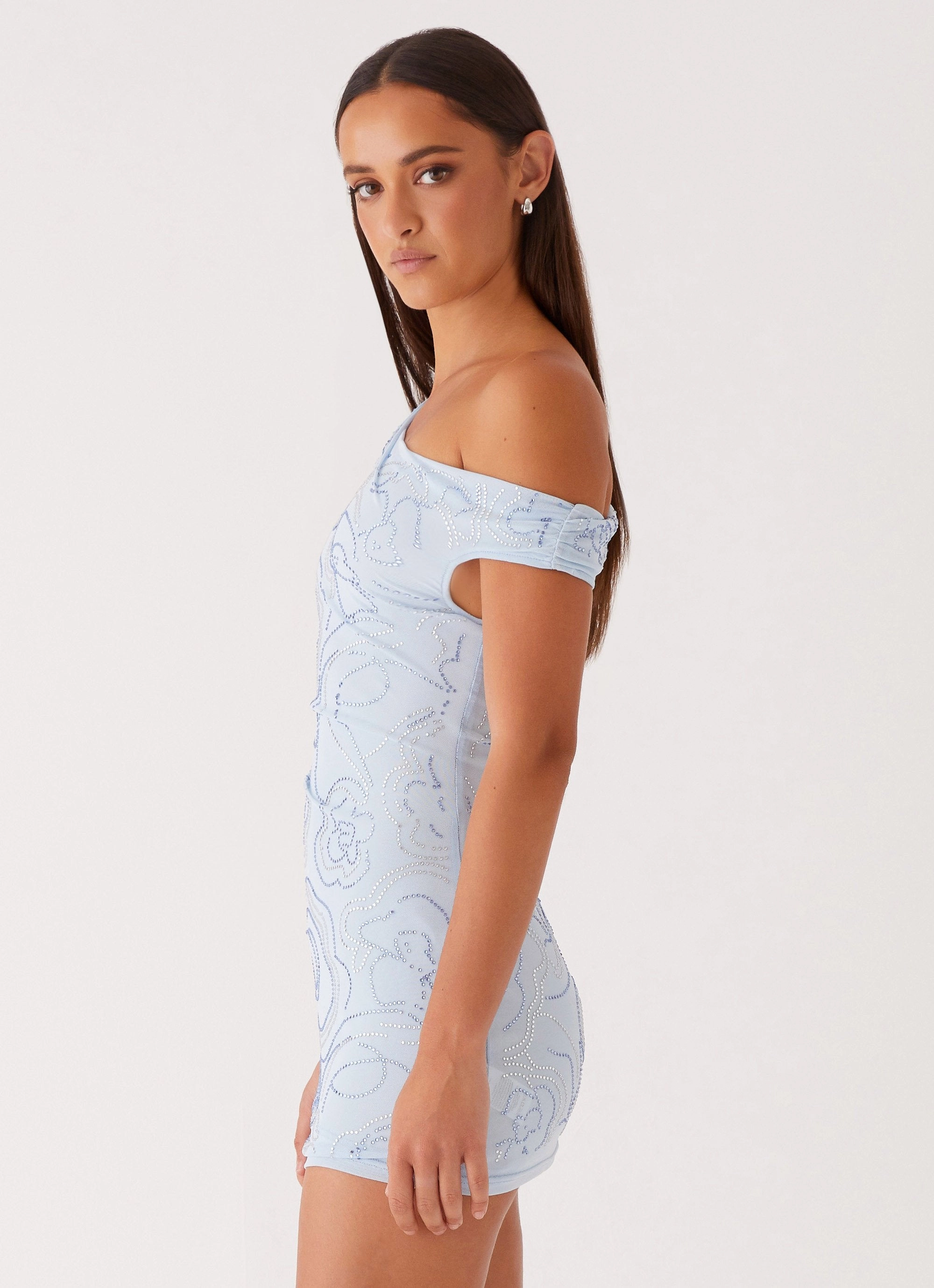 Mountain High Mini Dress - Blue Casual Layers Airy Feel