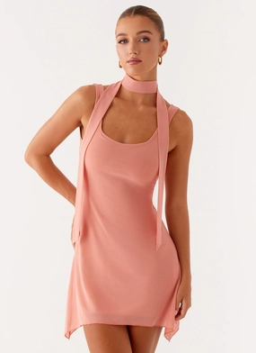Calm Silhouette Morning Glow Hudson Mini Dress - Peach