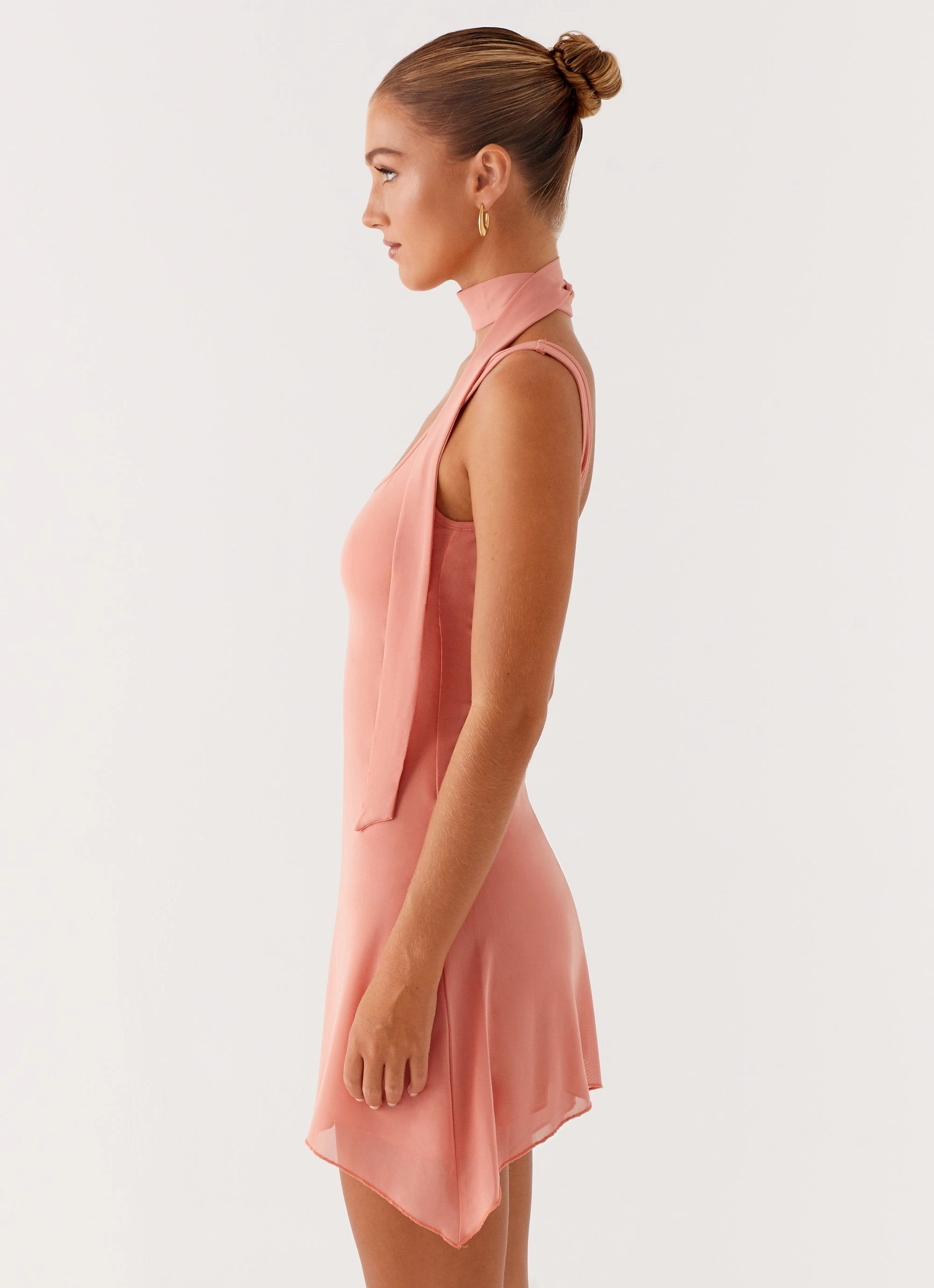 Hudson Mini Dress - Peach Walk Mood