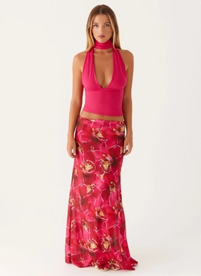 Ashley Maxi Skirt - Orchid Pink Smart Look Cozy Wear