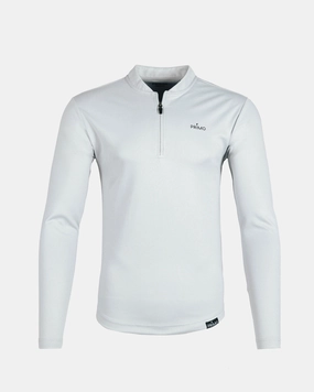 Light Gray Blade Quarter Zip Moisture Wicking Technology