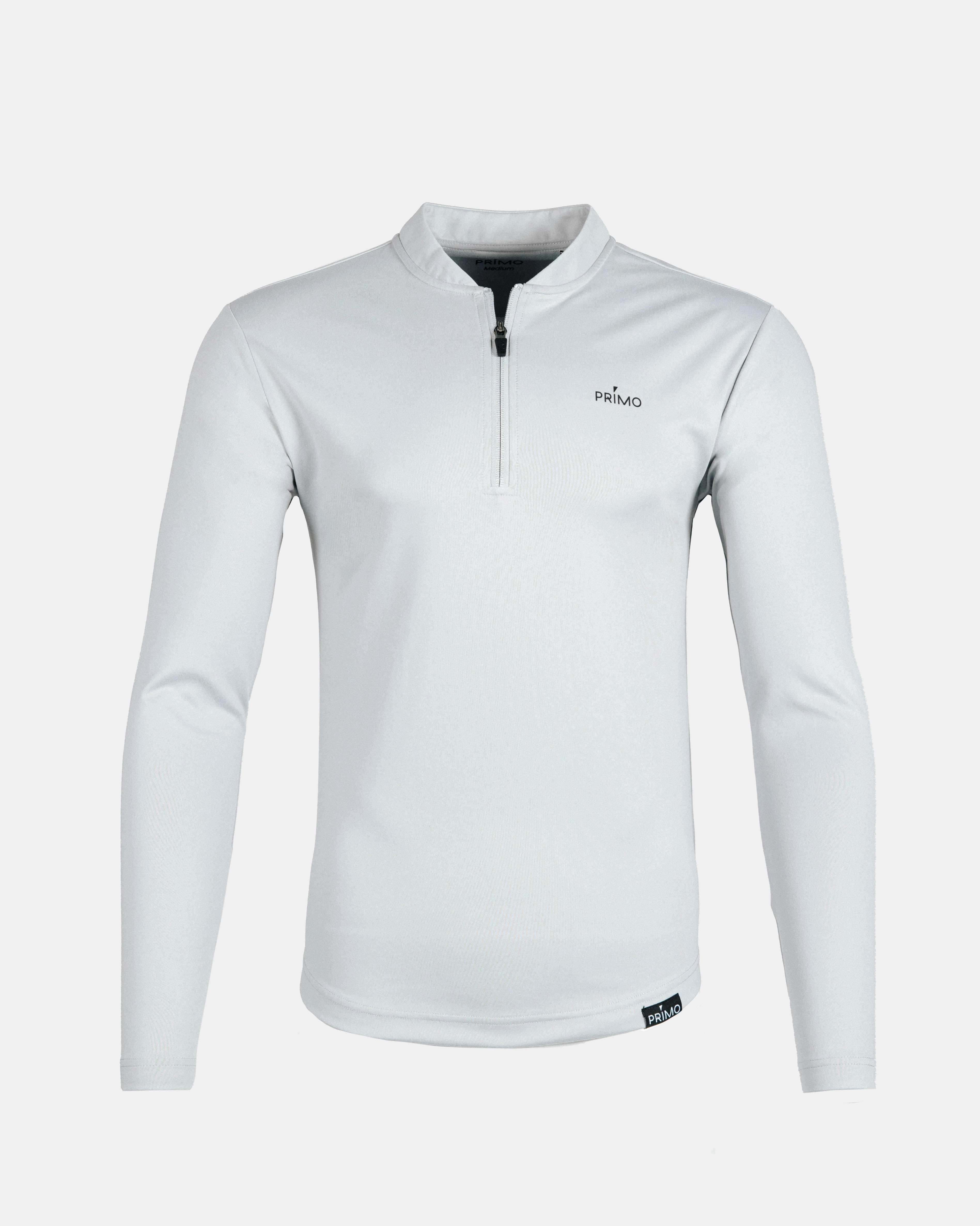 Light Gray Blade Quarter Zip Moisture Wicking Technology