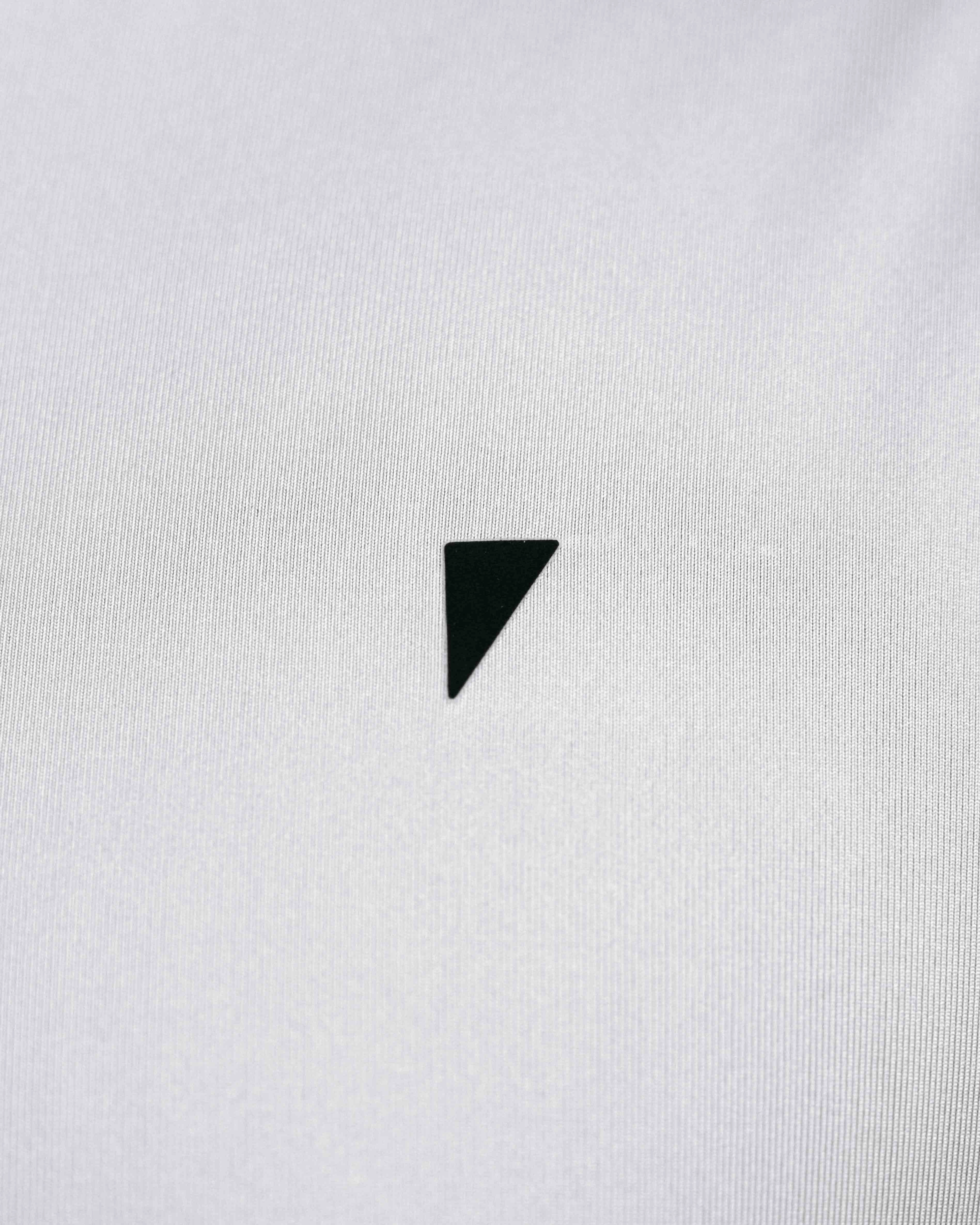 Light Gray Long Sleeve Classic Polo GarmentWashed Texture