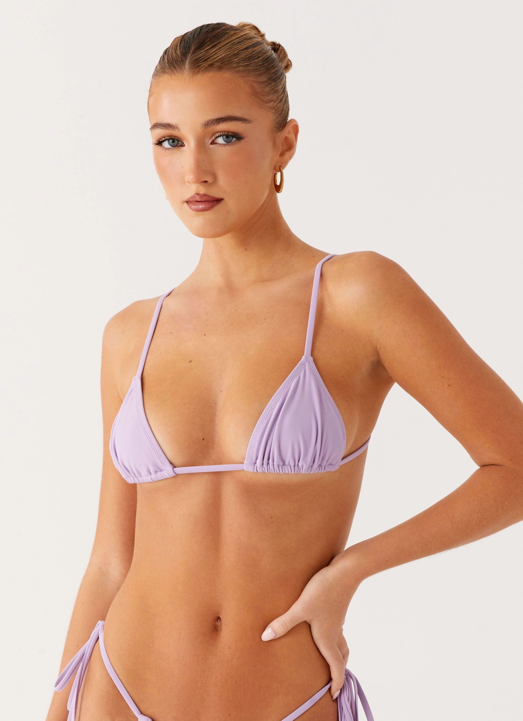 Calista Bikini Top - Lavender BodyMapped Ventilation labeling venue