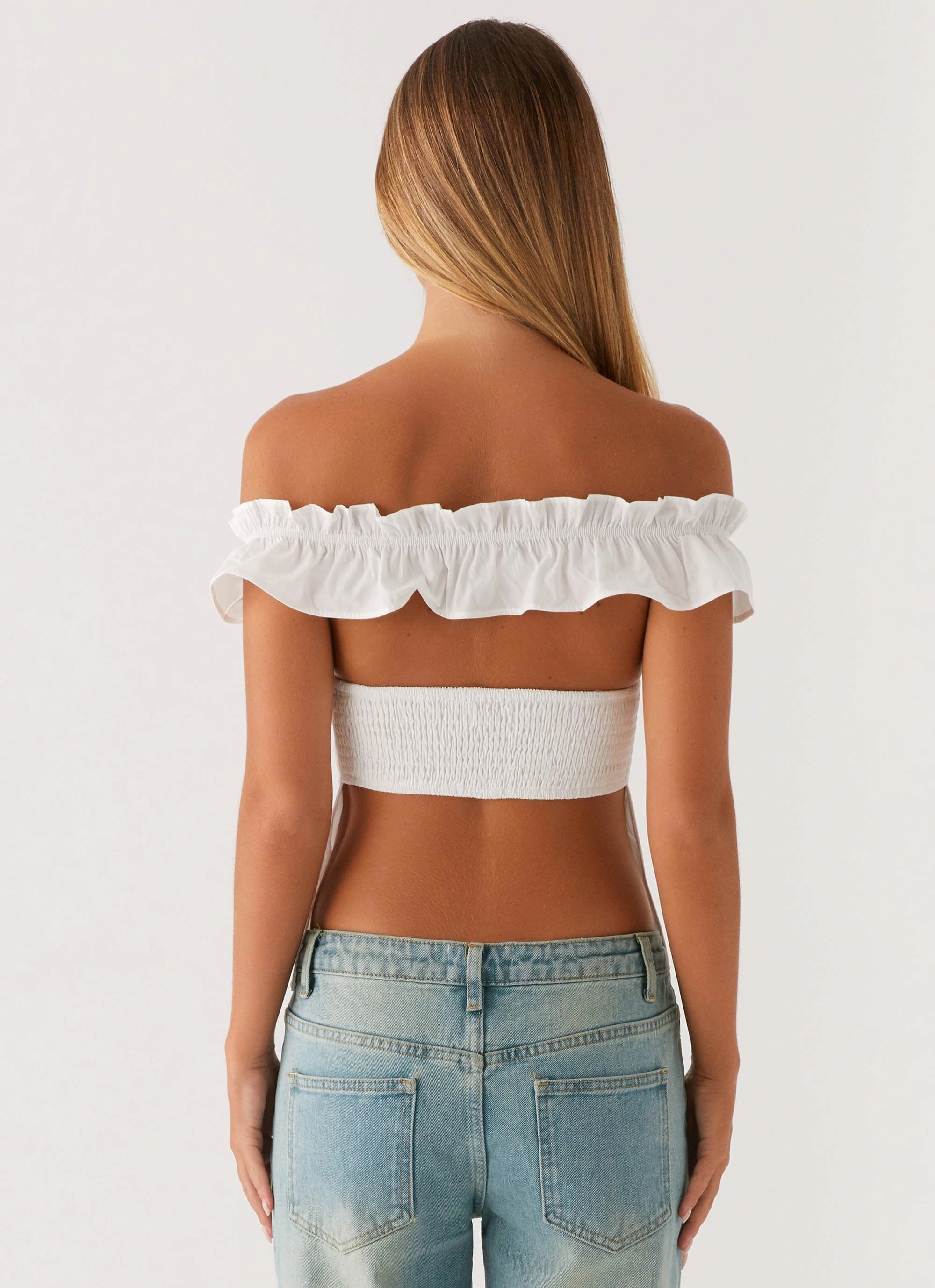 Gwyneth Top - White SubtleTexture