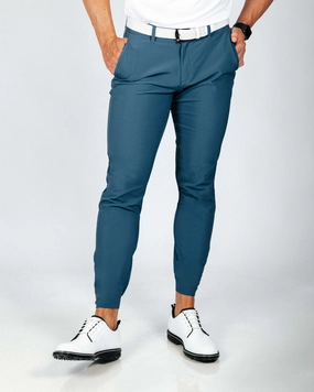 Travel-Ready Adjustable Fit Men's Slate Blue Golf Jogger