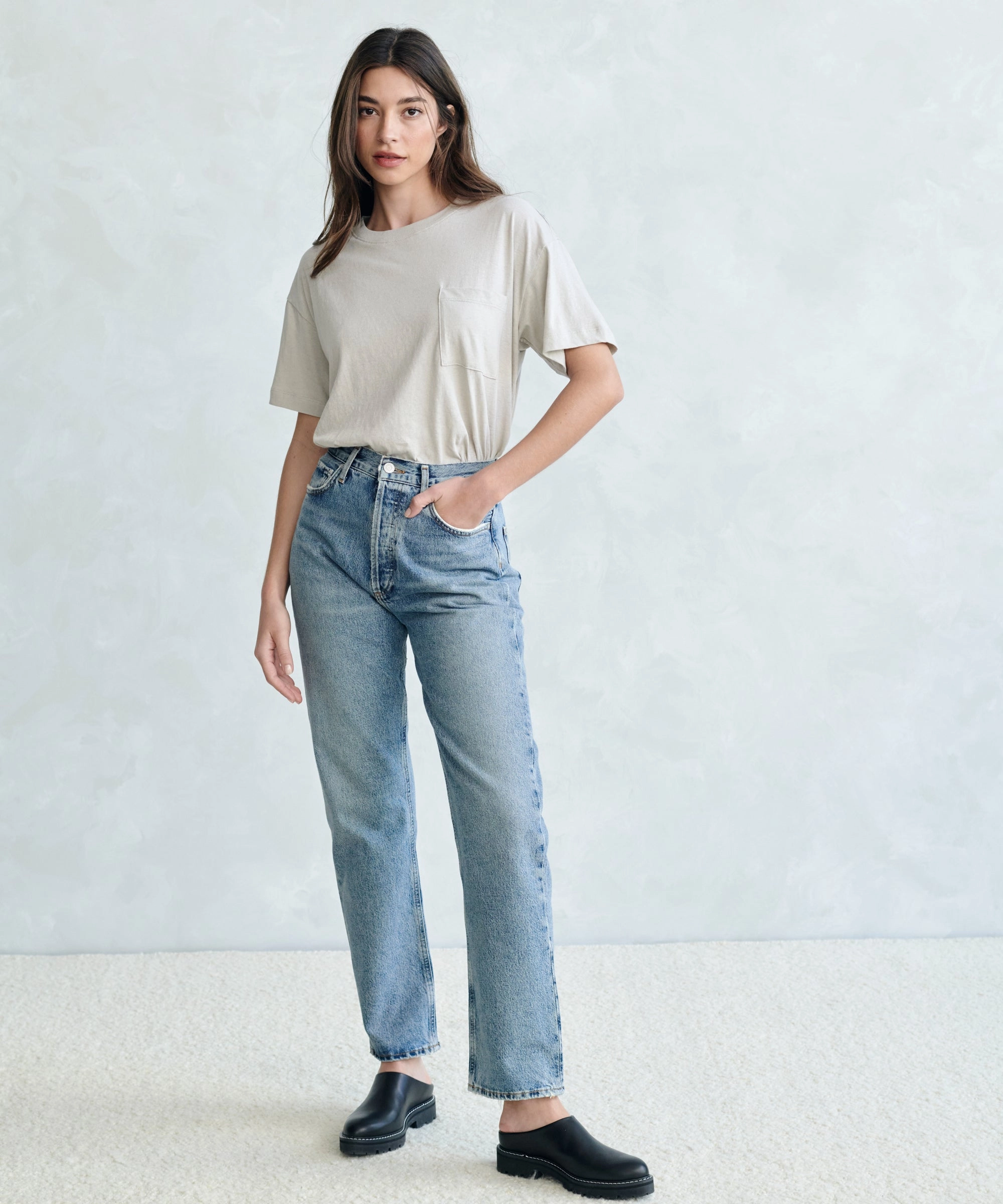 Vintage Pocket Tee MultiPanelDesign Tubular Body Construction