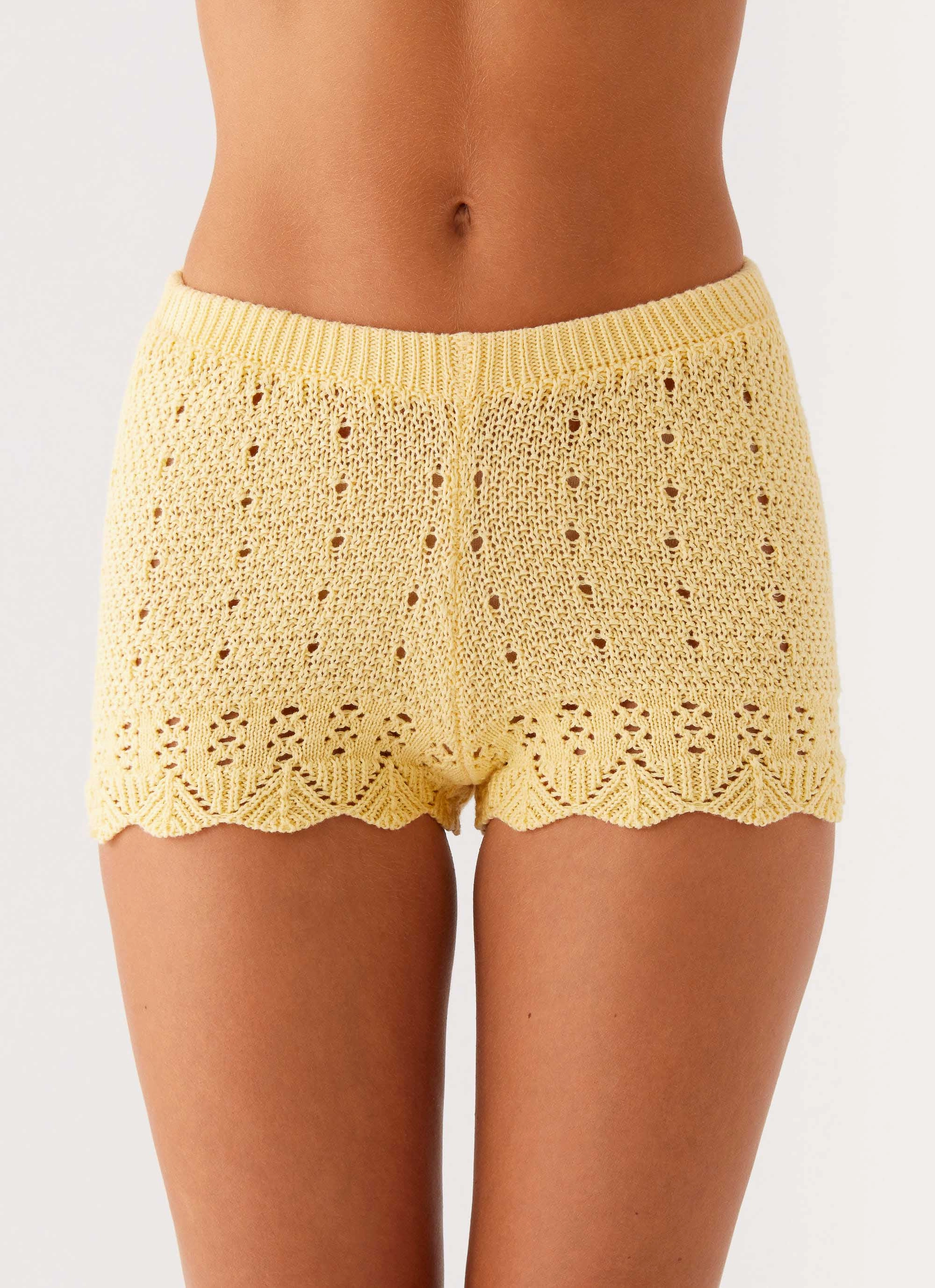 Oakley Low Rise Mini Shorts - Yellow QuickReleaseClosures Smart Style
