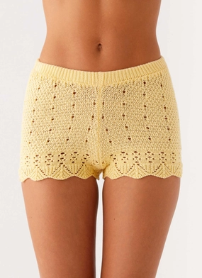 Oakley Low Rise Mini Shorts - Yellow QuickReleaseClosures Smart Style