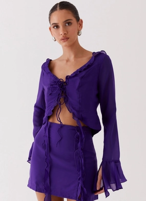 My Favourite Part Blouse - Violet Low Profile Insulation