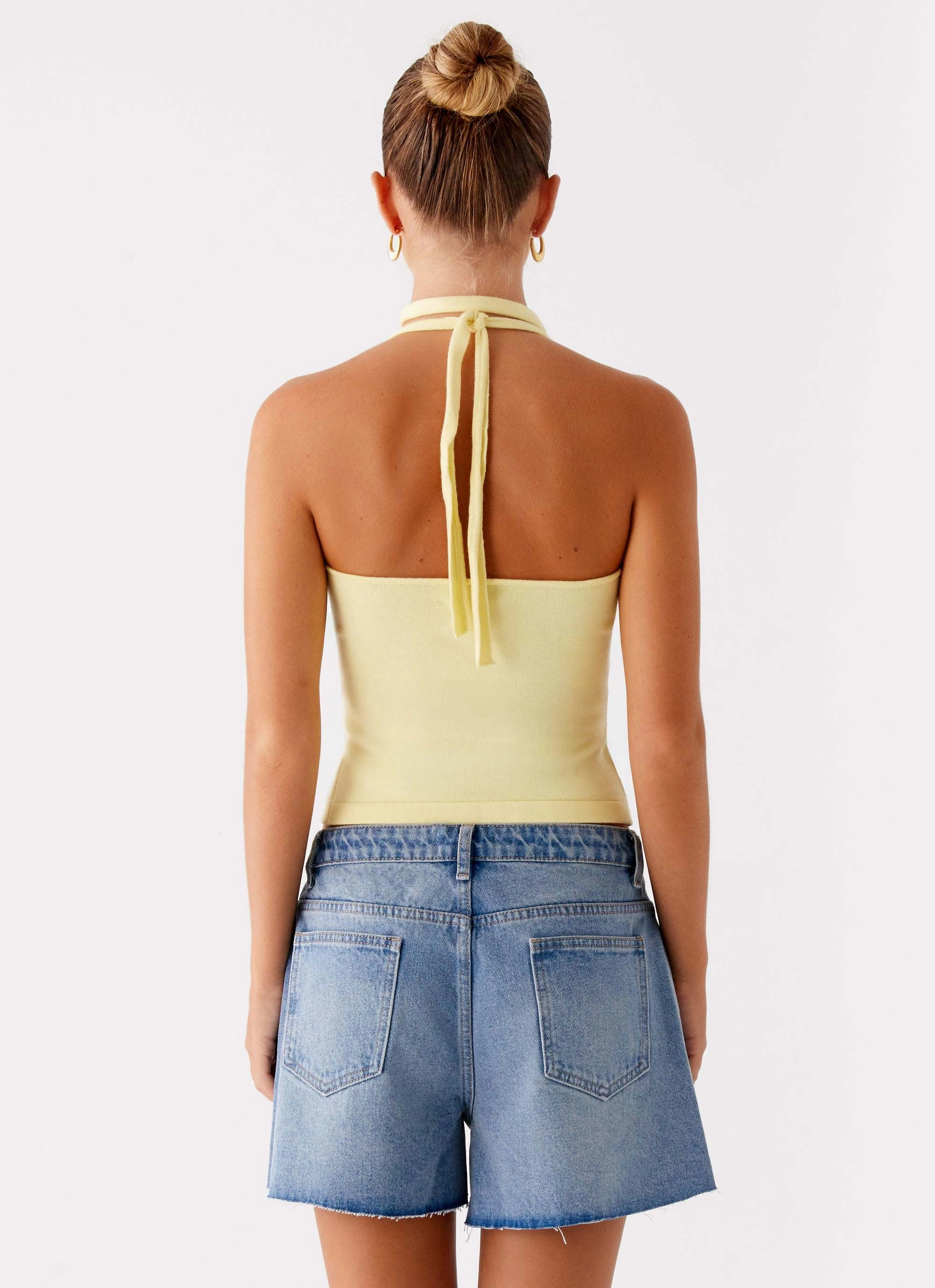 Sporty Layer Roland Denim Shorts - Blue