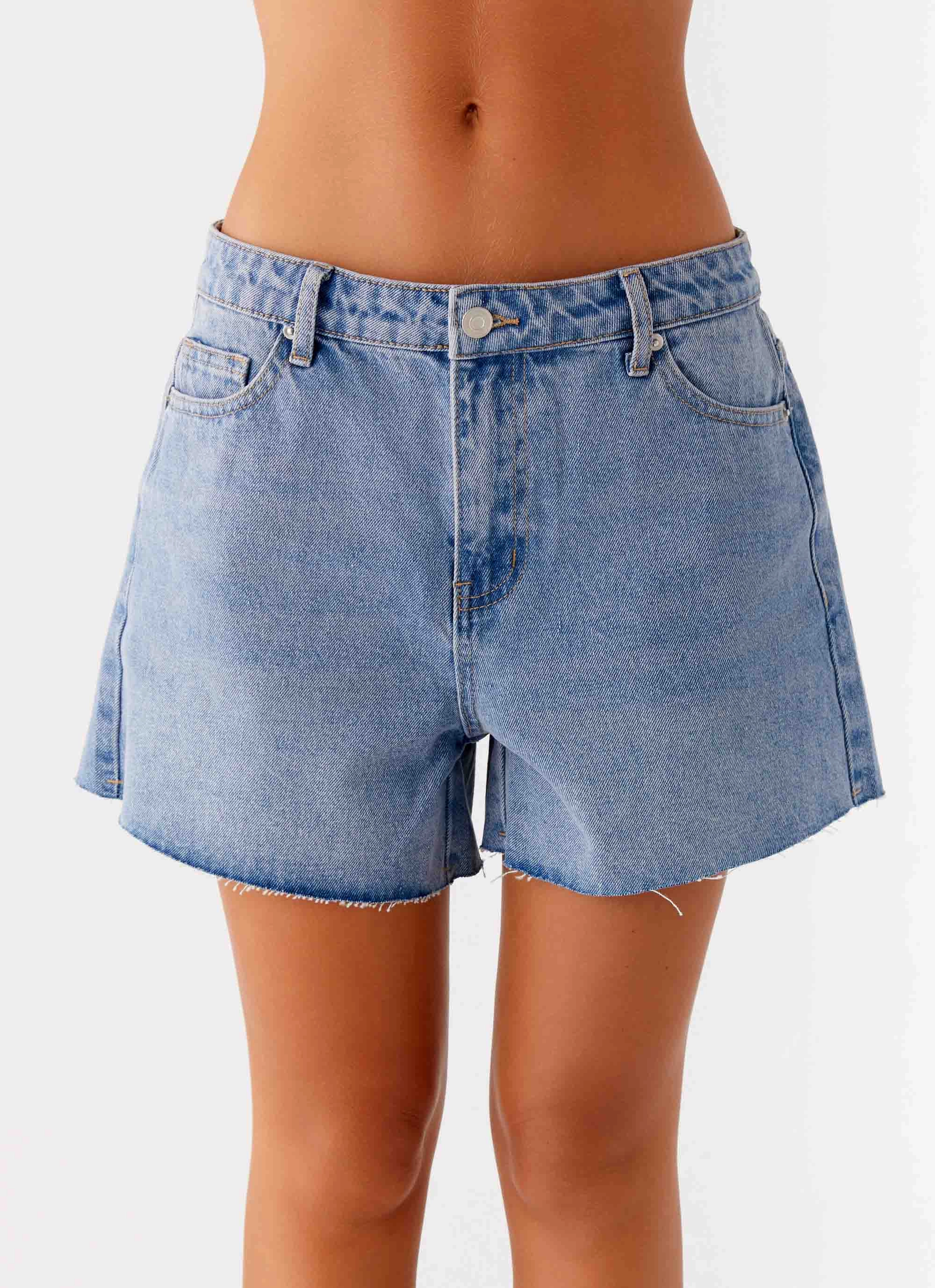 Roland Denim Shorts - Blue Smart Fit Sporty Layers