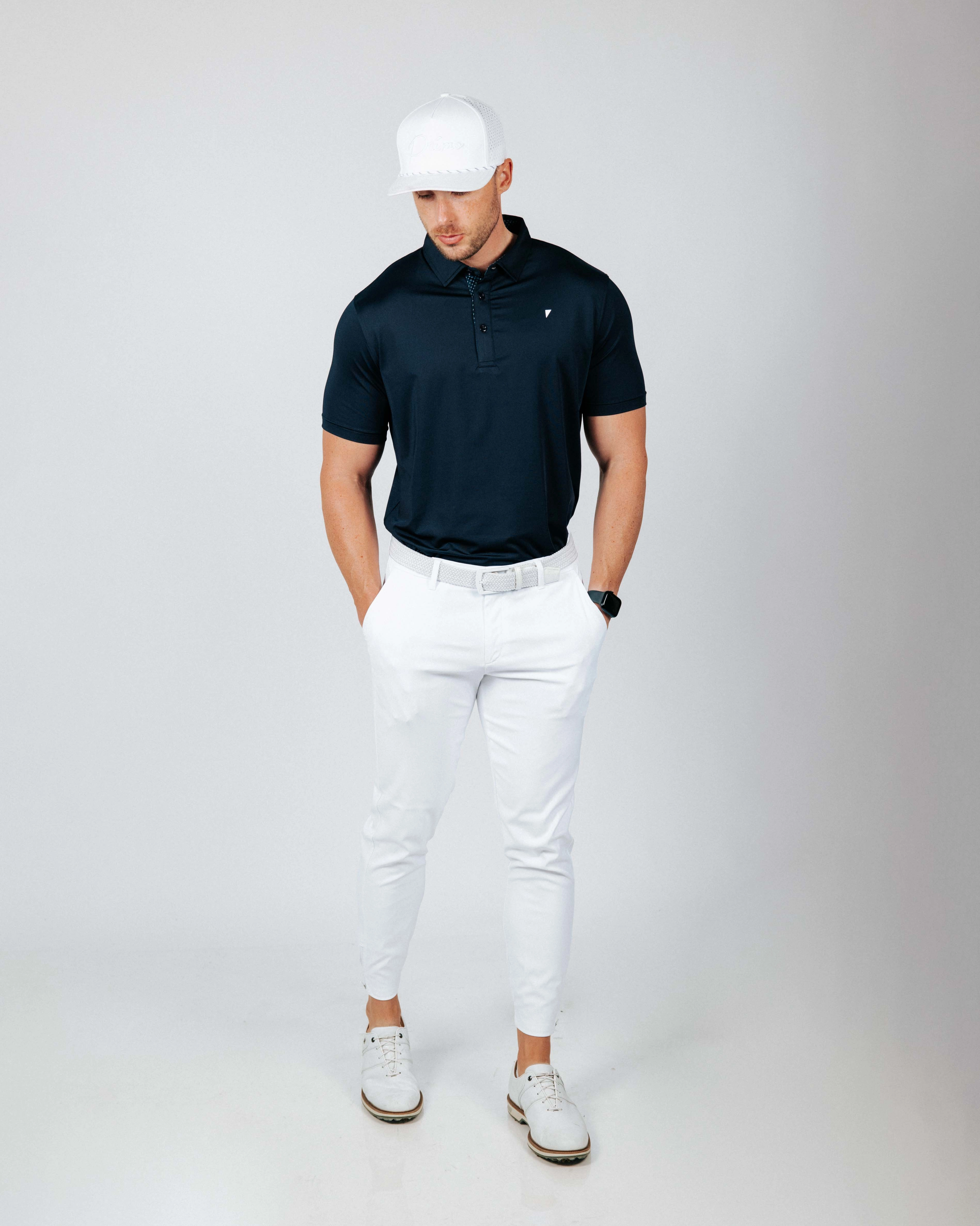 Navy Classic Polo FasteningHood