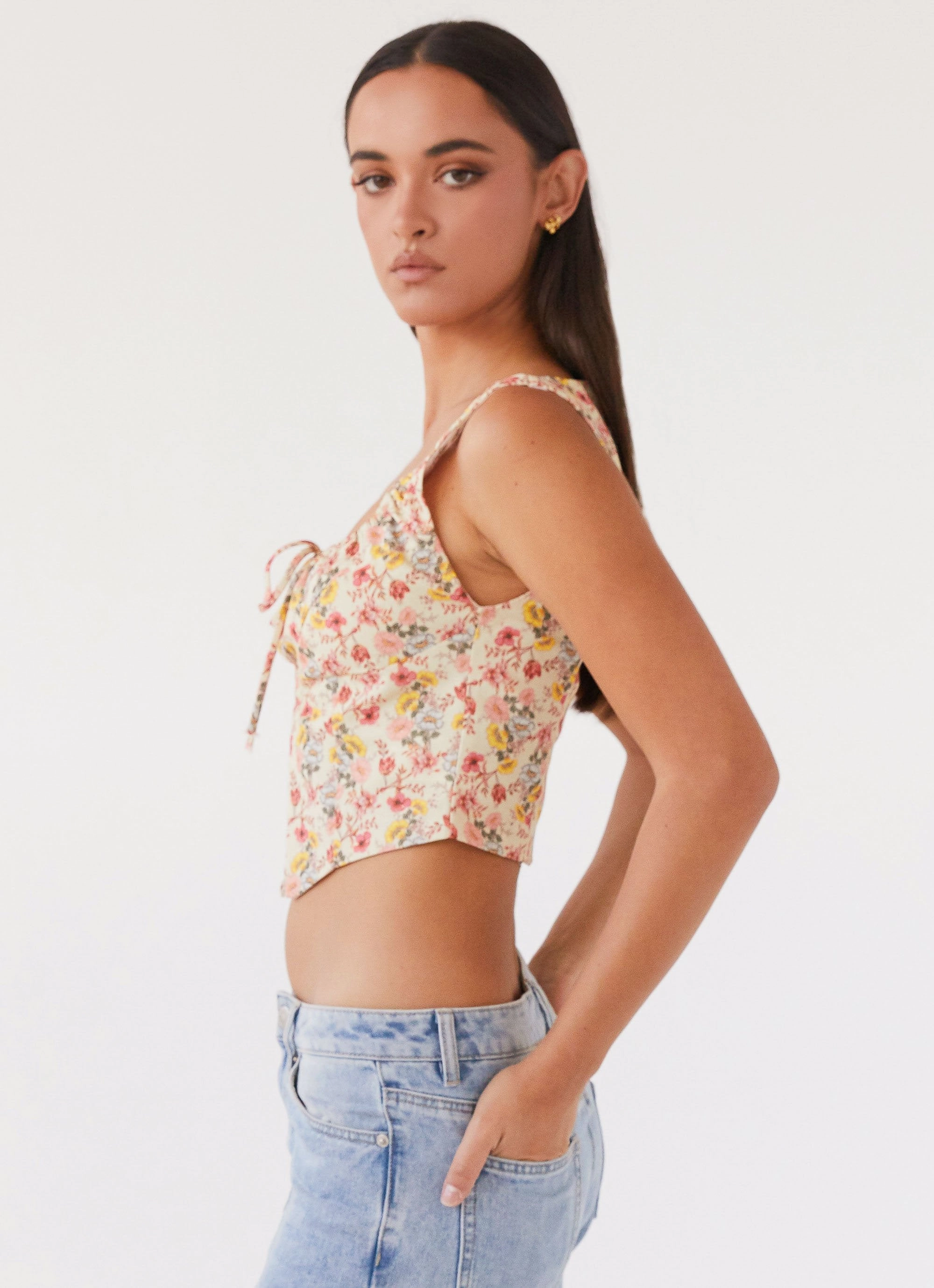 SubtleTexture Take Me Away Corset Top - Garden Party