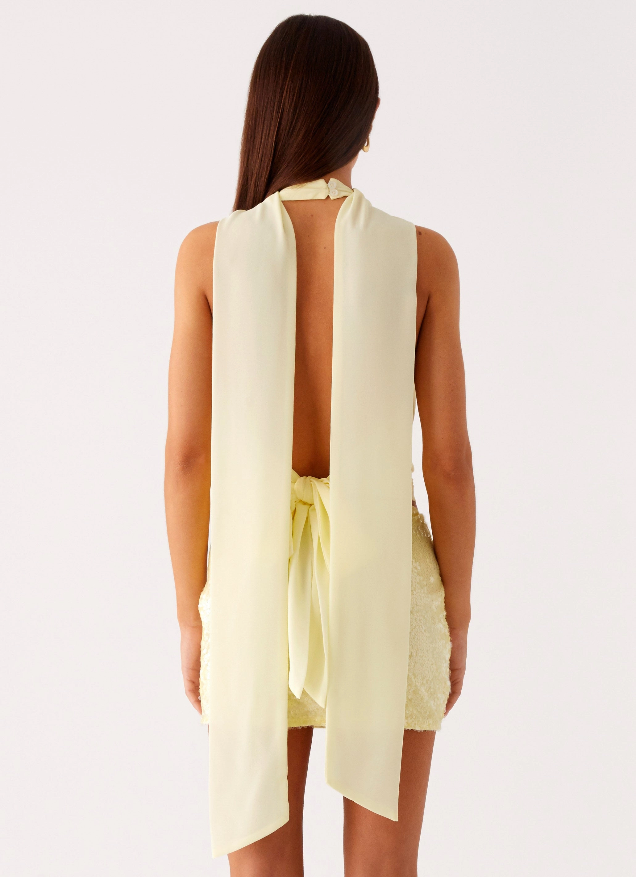 Lilo Scarf Top - Yellow Bamboo Derived Material