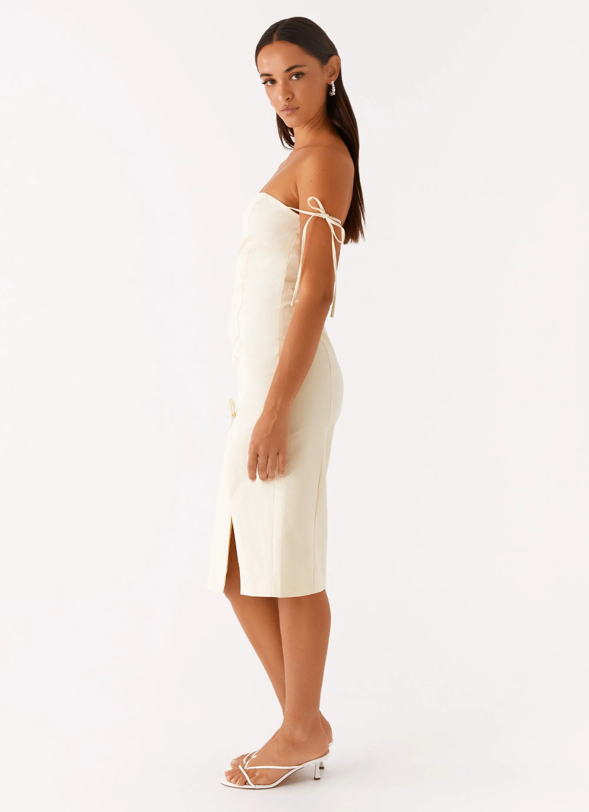 Limelight Midi Dress - Lemon Travel Essential Classic-style