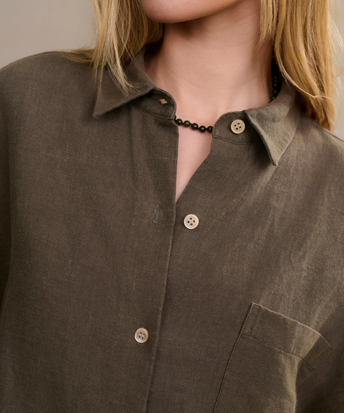 Linen Logan Shirt DroppedShoulder Formal Shirt