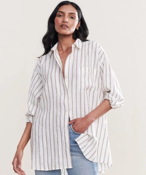 Linen Relaxed Oversized Shirt Active Tee DurableZipper